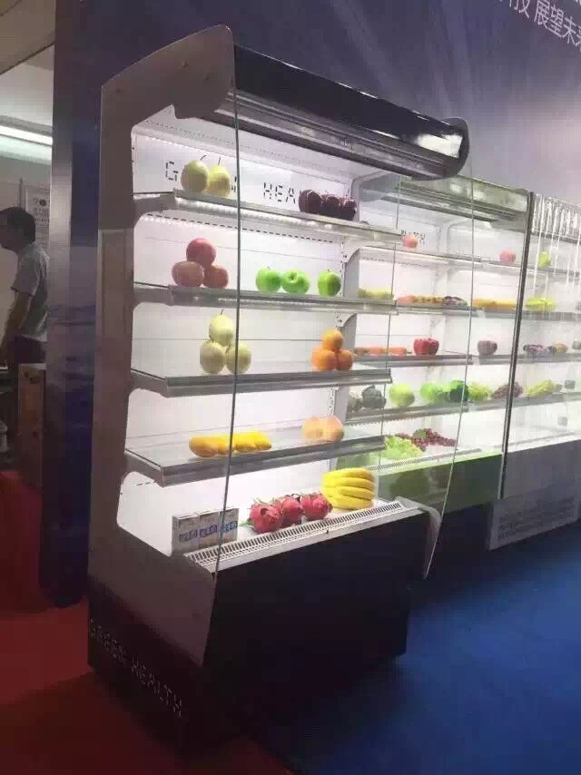 Compresseur ouvert de Danfoss d'étalage de réfrigérateur de Multideck d'épicerie en verre mince de courbe