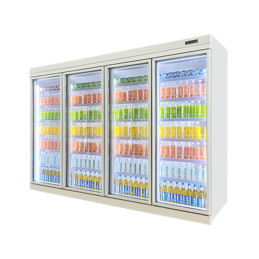 2694L affichage commercial vertical congélateur refroidisseur vitrine de boissons