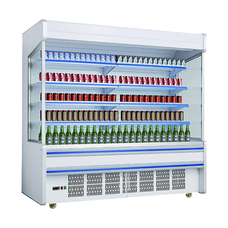 Le réfrigérateur multi de réfrigérateur de plate-forme de supermarché branchent le Cabinet d'étalage de système/légume et de fruit