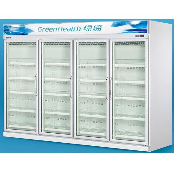 Réfrigérateur en verre -20°C de porte de couches triples avec le compresseur de Copeland