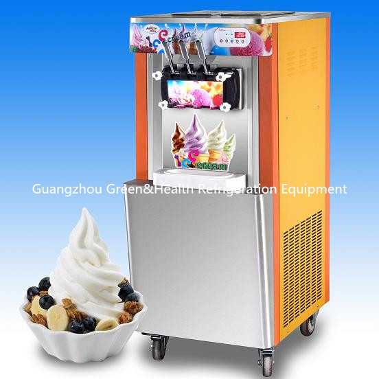 Crème glacée industrielle à faible bruit faisant le CE de machines pour la concession de yogourt glacé