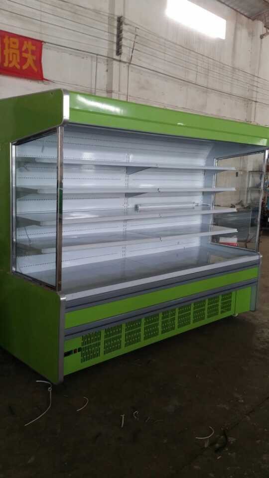 Le réfrigérateur ouvert de Multideck d'affichage de fruit a enrichi les roues 2~10℃ avec le rideau en nuit