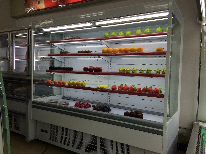 extérieur ouvert de compresseur de Danfoss de réfrigérateur d'affichage de Multideck de réfrigérateur ouvert de 2m Multideck