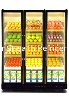 2 à 8 degrés Copeland Compresseur Porte en verre noir Réfrigérateurs Rafraîchisseur de bière