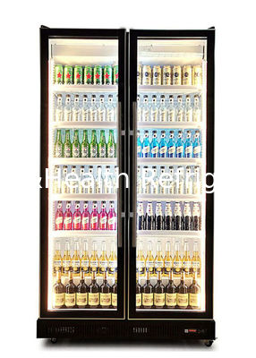 Un réfrigérateur plus froid d'affichage de porte de la bière 2 ou 3 d'affichage froid de luxe léger de boisson
