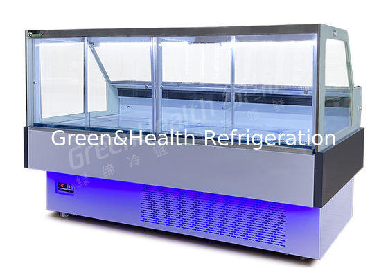 L'épicerie blanche de Front Open Sliding Glass Door montre le réfrigérateur avec le compresseur de Danfoss