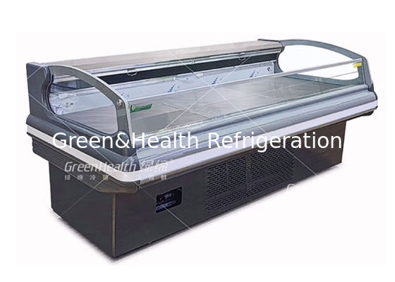 Congélateur commercial d'aliments surgelés de réfrigérateur ouvert d'affichage de viande fraîche