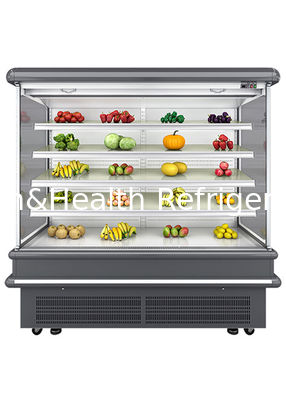 2.5m réfrigérateur ouvert multi-étage avec ventilateur dynamique et dégivrage automatique pour réfrigérateur mural