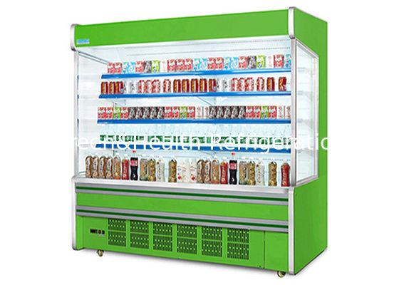 Branchez le refroidisseur vertical d'affichage à ciel ouvert de compresseur pour la boisson