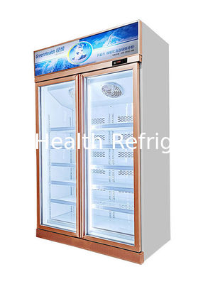 Congélateur commercial à porte vitrée visible avec 5 étagères réglables