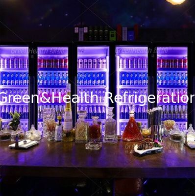 Réfrigérateur commercial relié de nouveau automatique d'affichage de porte d'oscillation pour des boissons de boisson de kola