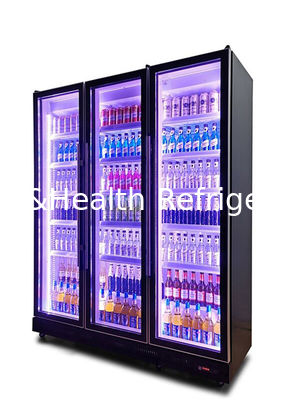 Réfrigérateur vertical d'étalage de Cabinets plus froids de bière de commerce de R404a pour la boisson