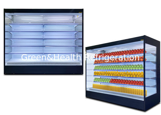 Le réfrigérateur ouvert de Multideck d'aileron en aluminium efficace de tube de cuivre automatique dégivrent