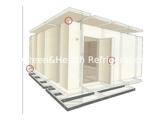 Entrepôt de marchandises dans le froid Entrepôt de marchandises de la mer de bœuf de poulet congélateurs PU isolation