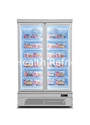 R134a Équipement de supermarché commercial Montage inférieur vertical Freeezer Heladeras