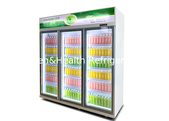 Multi-porte Budget en verre verticale réfrigéré Cabinet d'affichage Coffre congélateur 738L