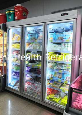 OEM Refrigerateur commercial en acier peint vitrine refroidisseur de boissons verticale