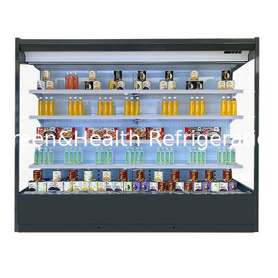 1350L Commercial Multideck Open Chiller Pour Boutique Boisson réfrigérateur à refroidissement par air