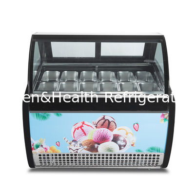 Gelato vitrine vitrine congélateur bureau table mini réfrigérateur à glace