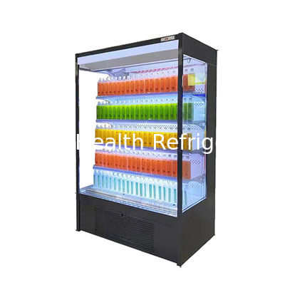 220V/50Hz Commercial Multideck Beverage Milk Display Frontale ouverte à froid