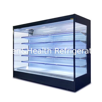 Display LED Multi Deck Chiller ouvert avec température unique et 4 étagères