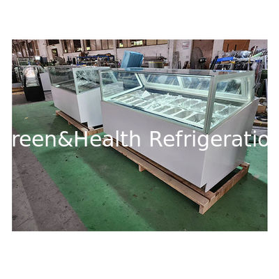 Display de glace en acier inoxydable congélateur