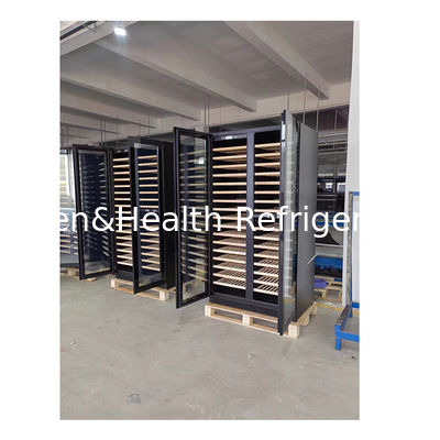 Certificat ETL Noir à plusieurs couches, bois de hêtre, étagère, vitrines, réfrigérateurs de haute qualité