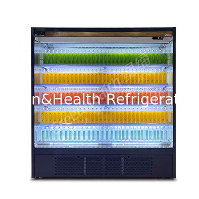 Étagère d'exposition à cinq niveaux, unité inférieure à angle droit, stockage ouvert, congélateur d'exposition