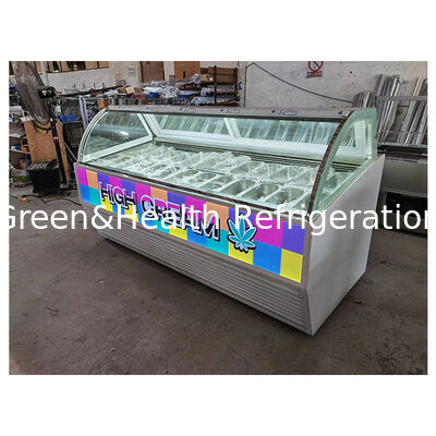 Commercial Semi-ouverte glace réfrigérée Display de stockage congélateur À vendre