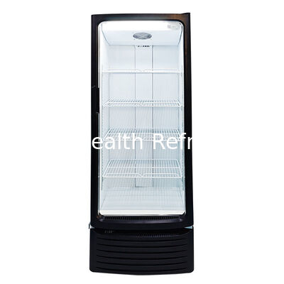 Refroidisseur d'affichage commercial de volume 255L avec ventilateur de refroidissement et dégivrage automatique pour le stockage des boissons