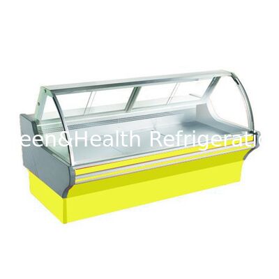 Réfrigérateur à écran d'aliments cuits à flip top horizontal commercial avec lumière LED et refroidissement par ventilateur en acier inoxydable
