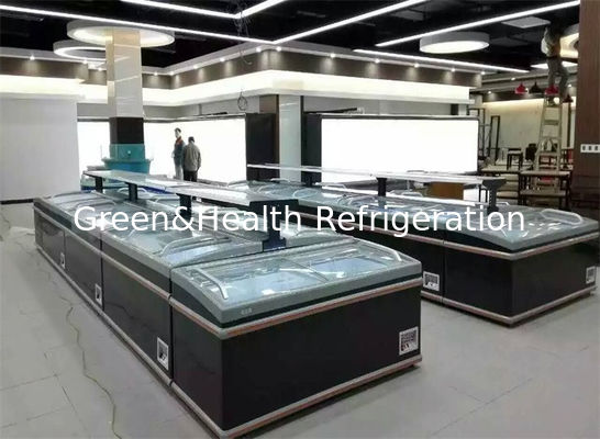 Étagère statique de système de refroidissement de congélateur commercial noir d'affichage réglable