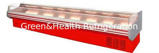 Réfrigérateur d'affichage d'épicerie de ROHS, étalage réfrigéré d'affichage ouvert de 2m pour des fruits de mer de viande