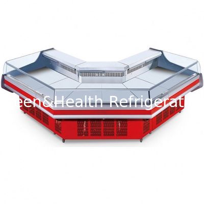 Économie d'énergie de grande capacité d'étalage d'affichage de réfrigérateur de poissons de viande de boucherie