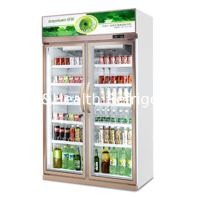 refroidisseur commercial de boisson de portes du blanc 2 de 1100*600*2120mm