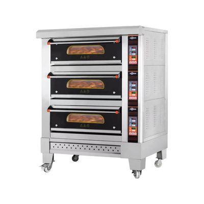 Plate-formes simples 2 Tray Gas Oven Equipments de la boulangerie utilisées par message publicitaire 1