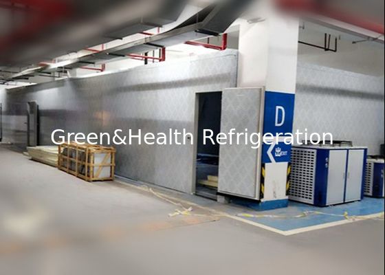 L'unité centrale lambrisse la chambre froide de congélateur à air forcé de fruits de mer de boeuf avec l'unité de condensation