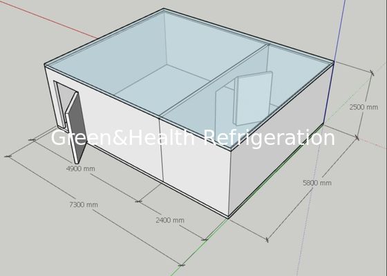 Chambre froide froide et gelante d'industrie avec l'unité de condensation
