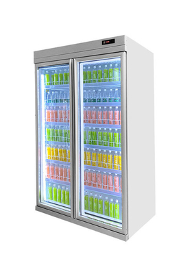 Un réfrigérateur plus frais d'affichage vertical commercial de boissons pour le supermarché